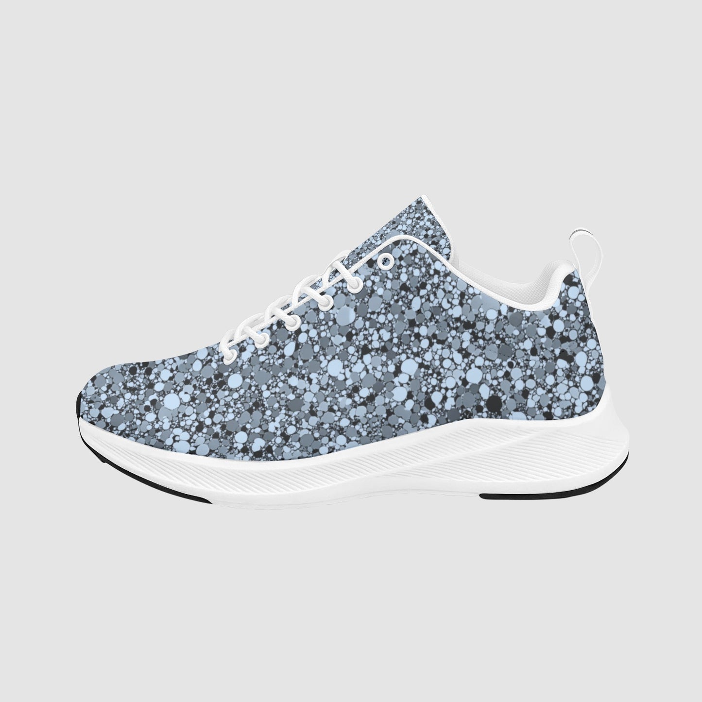 Women's Light Blue Camouflage Suede Breathable Athletic Sneakers