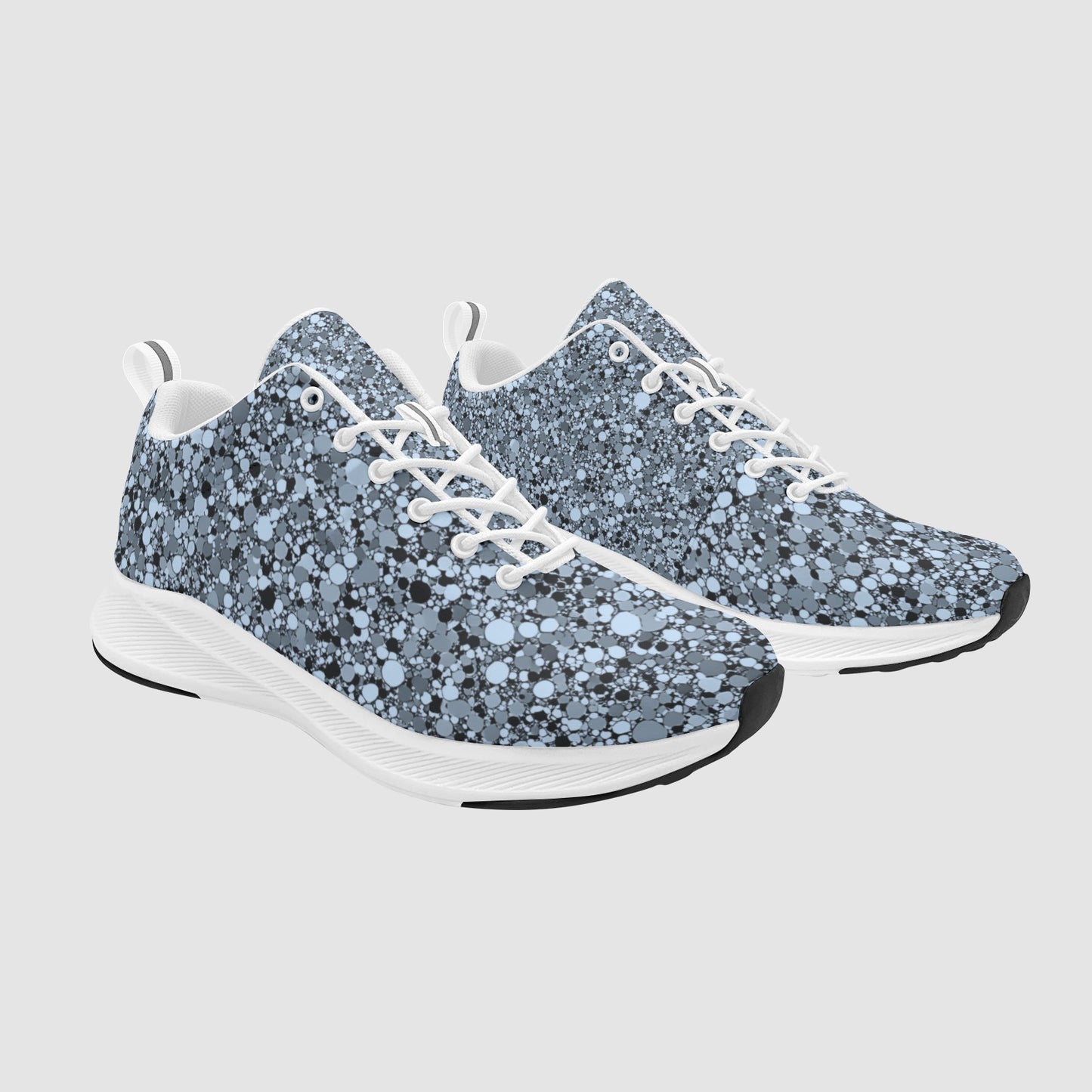 Women's Light Blue Camouflage Suede Breathable Athletic Sneakers