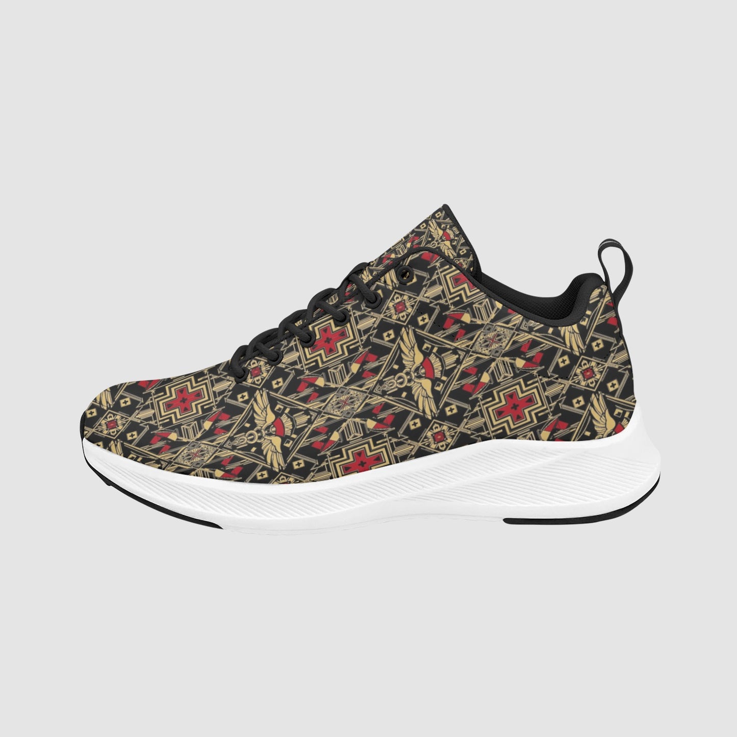 Women's Vintage Medical Symbols Suede Breathable Nursing Sneakers