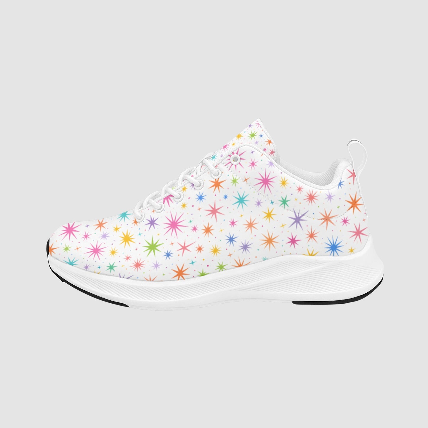 Women's Colorized Starburst Suede Breathable Athletic Running Shoes