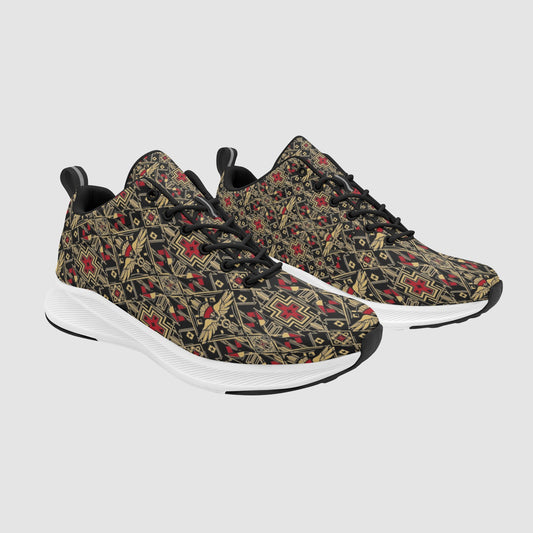 Women's Vintage Medical Symbols Suede Breathable Nursing Sneakers