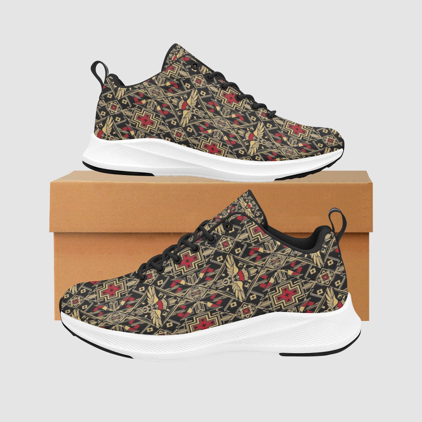 Women's Vintage Medical Symbols Suede Breathable Nursing Sneakers