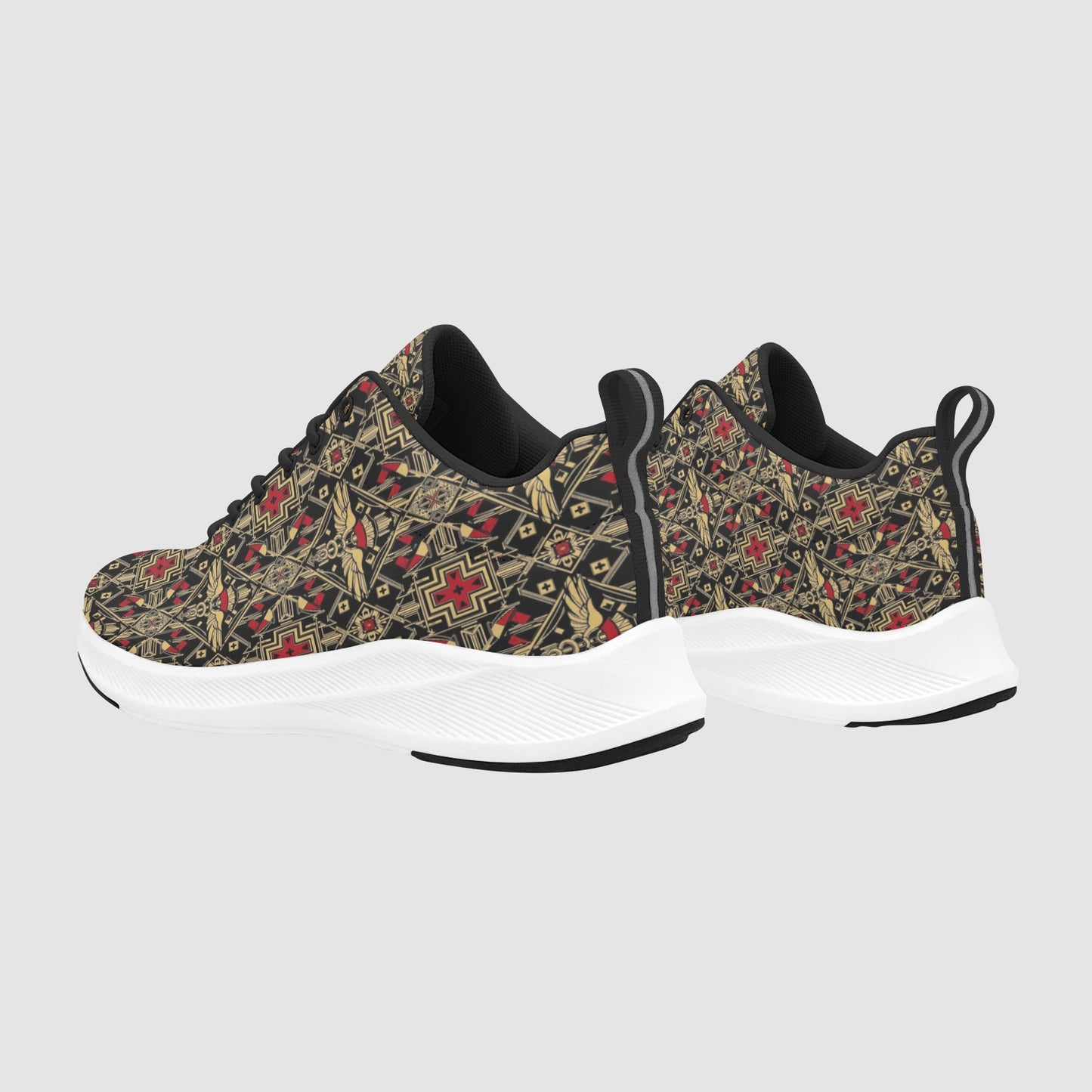 Women's Vintage Medical Symbols Suede Breathable Nursing Sneakers