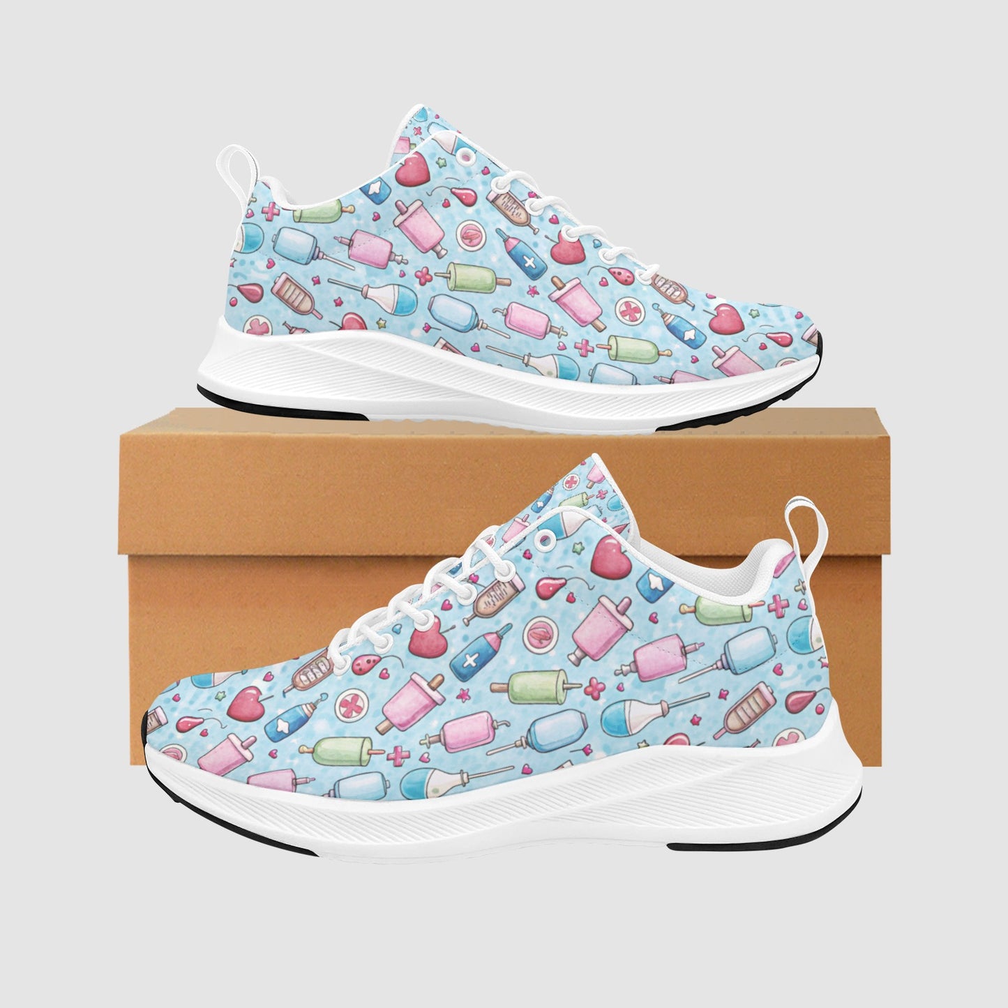 Women's Vintage medical Icons Running Shoes