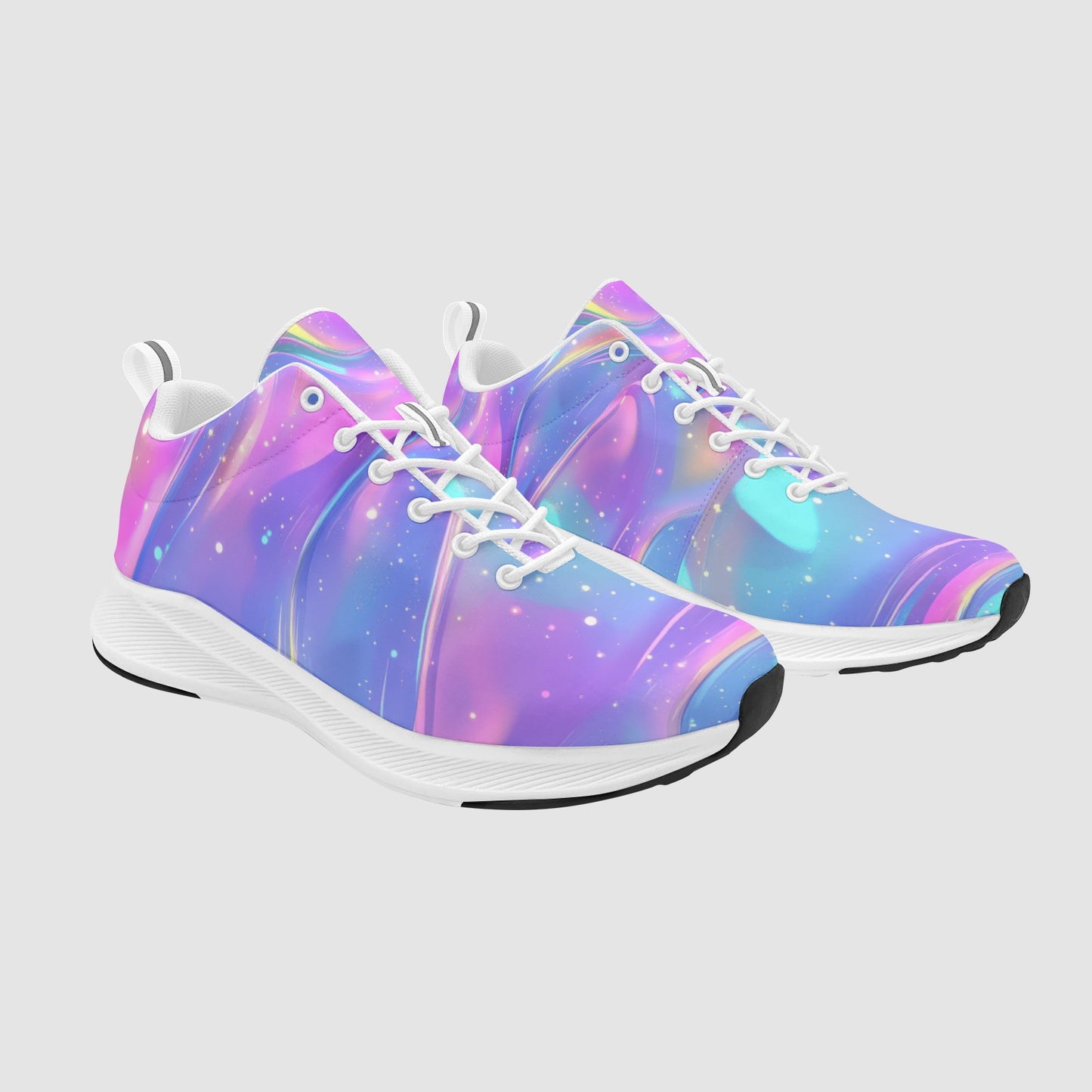 Women’s Holographic Universe Cosmic Suede Breathable Running Shoes
