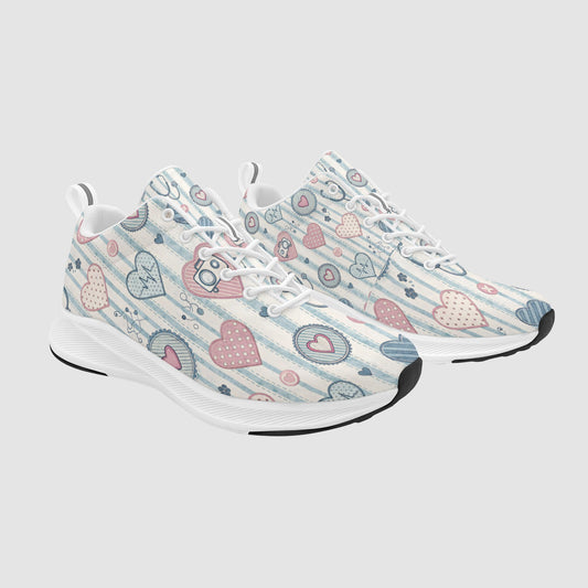 Women's Medical Icons Heart Suede Breathable Nursing Running Shoes