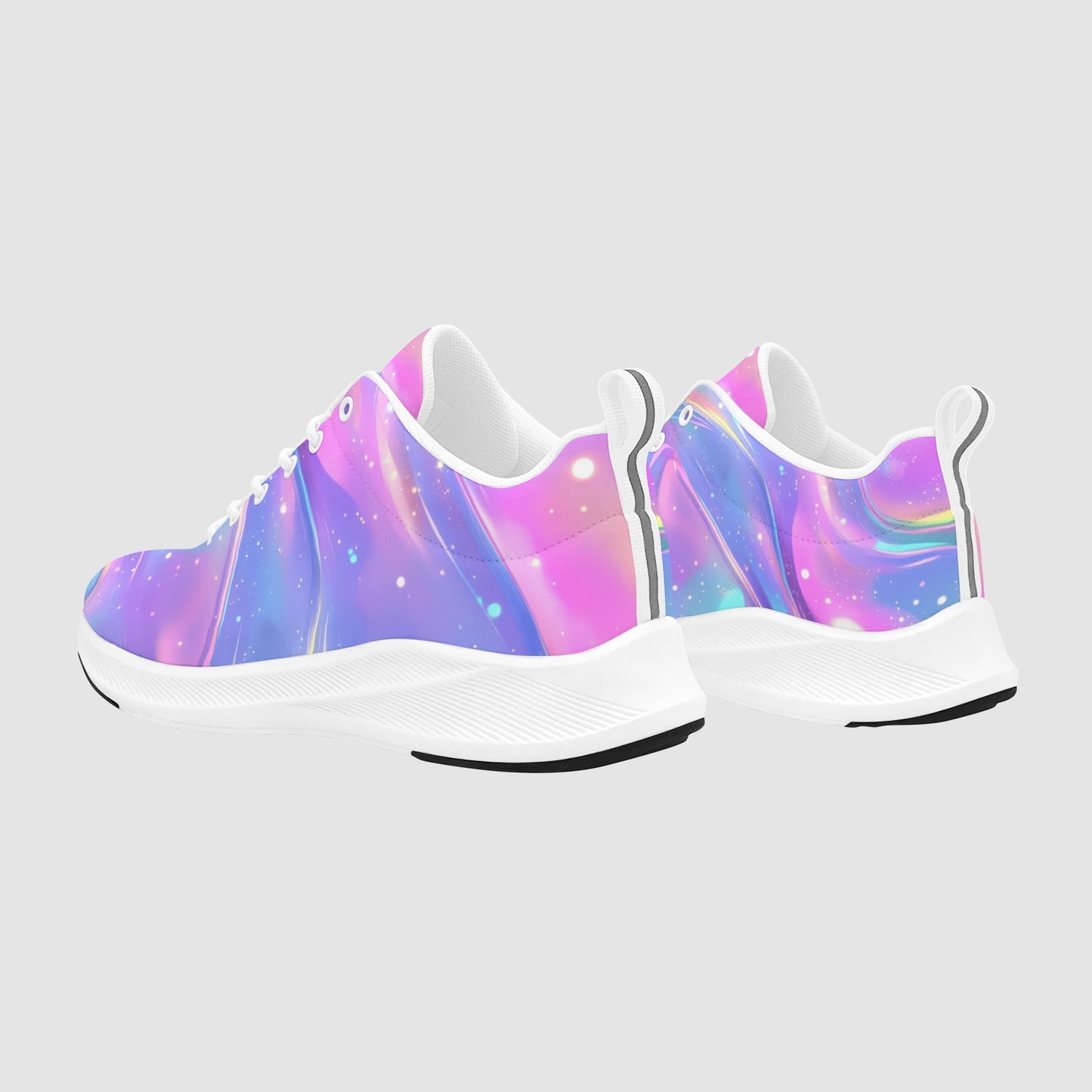 Women’s Holographic Universe Cosmic Suede Breathable Running Shoes